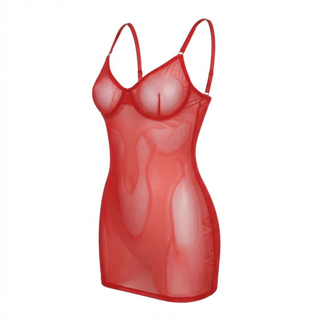 See Through Mesh Chemise