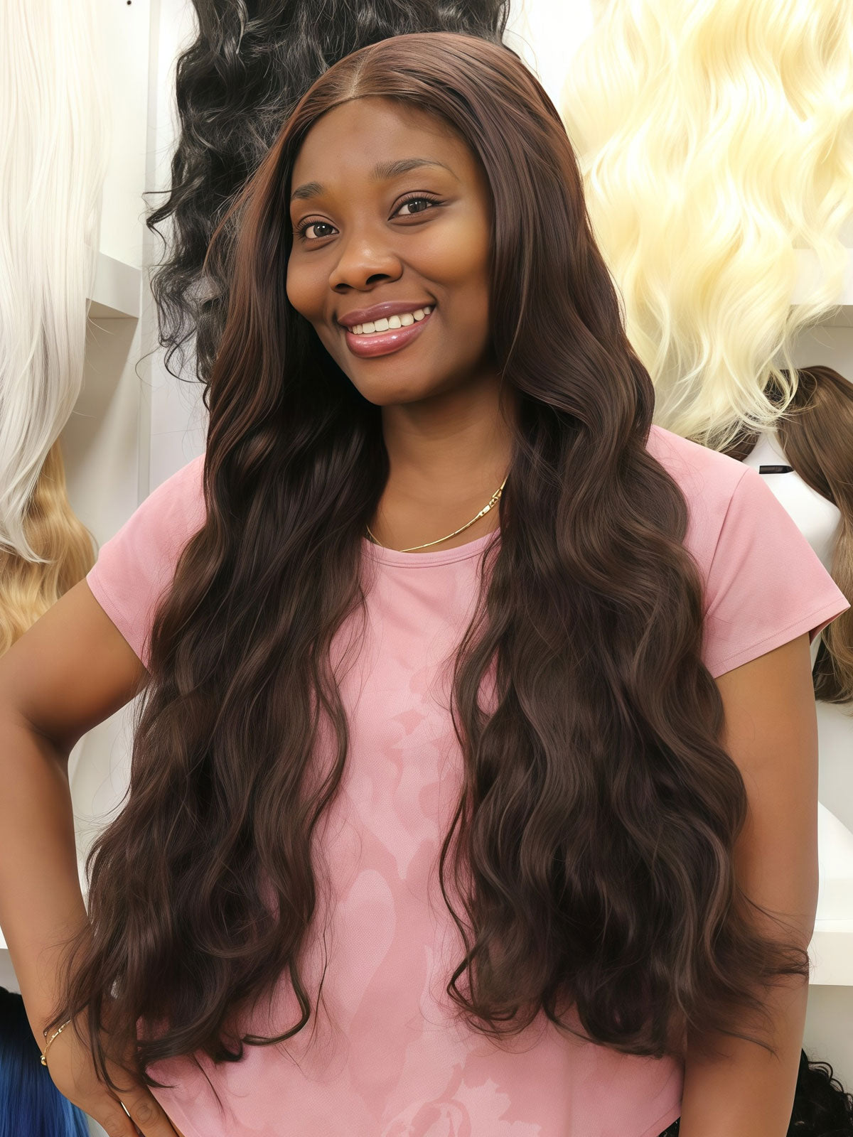 Lightweight wig for hot summer weather