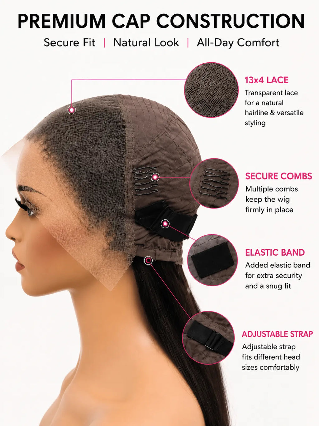 22 Inch Body Wave Human Hair Wig | Natural Black HD Lace Front