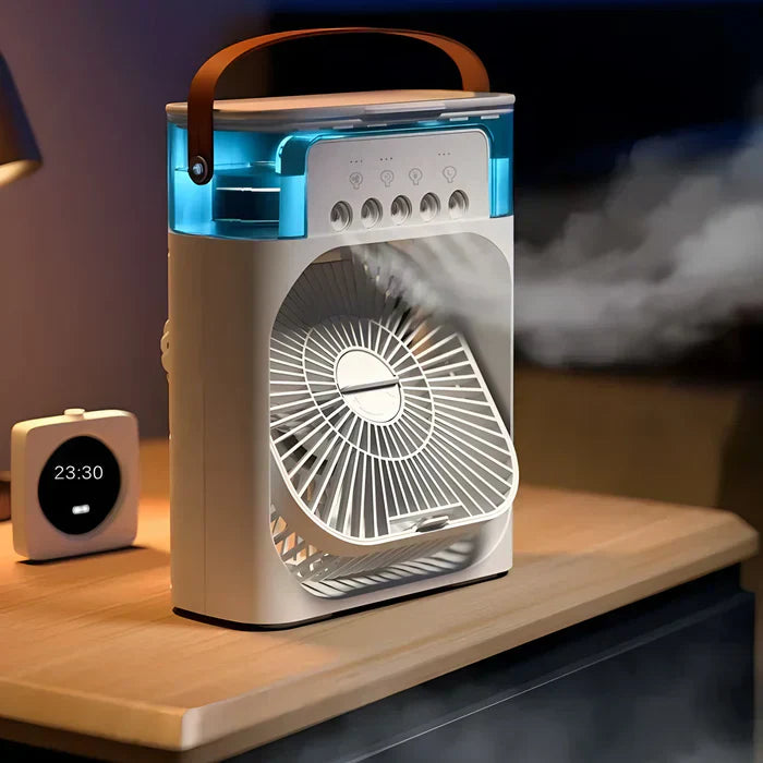 3-in-1 Fan with 7-Colour LED Light - BreezeMaster Pro