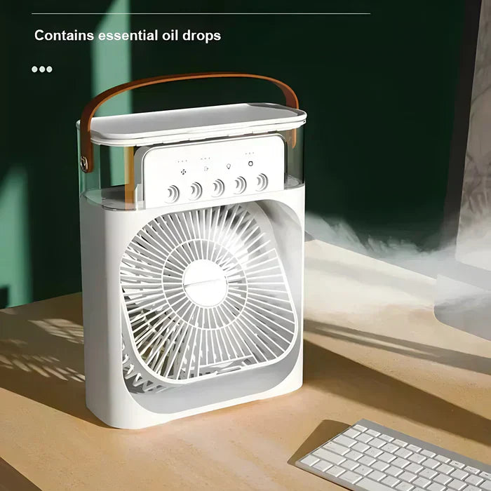 3-in-1 Fan with 7-Colour LED Light - BreezeMaster Pro