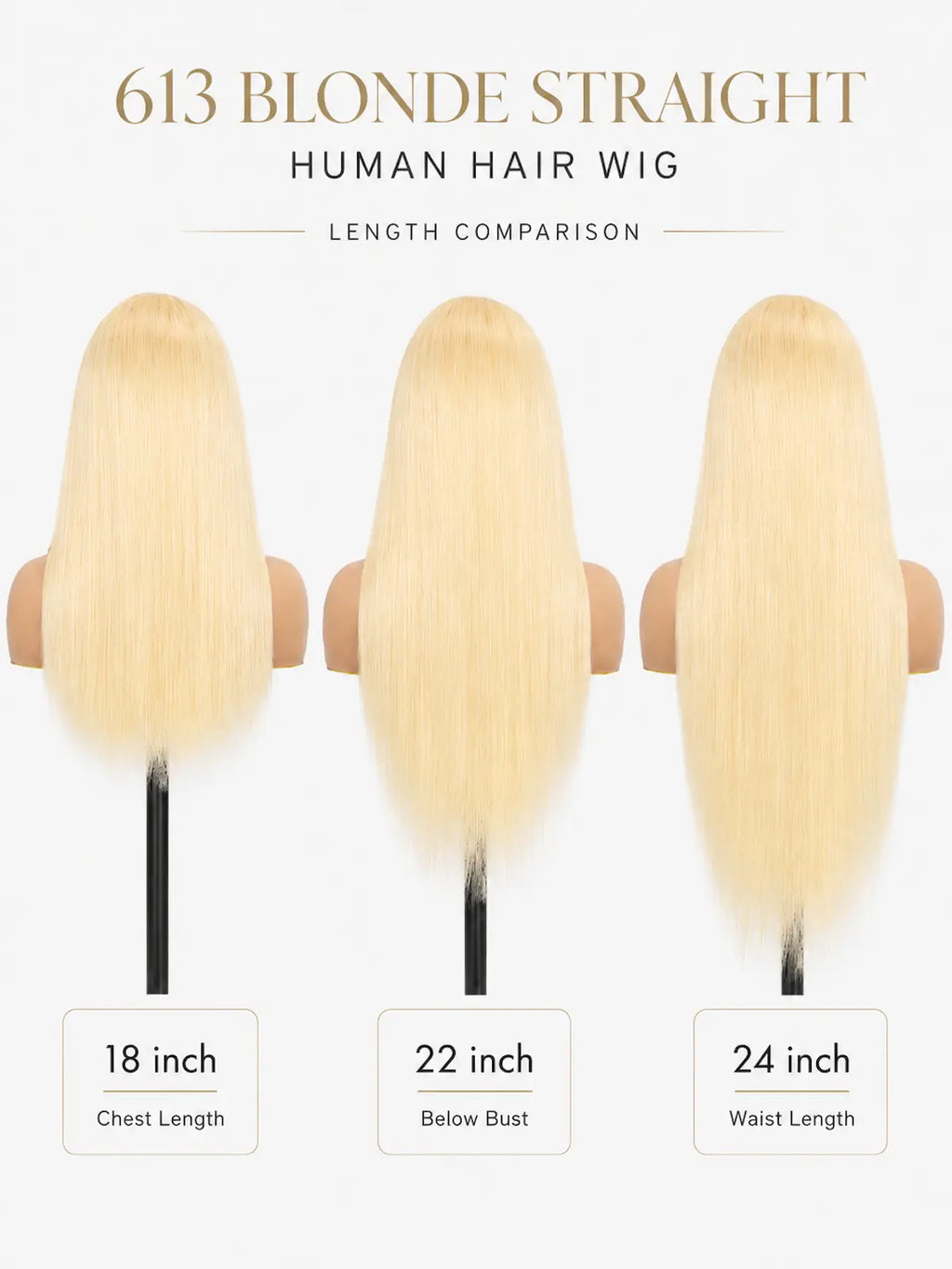 613 Blonde Long Human Hair Wig | 13x4 HD Lace