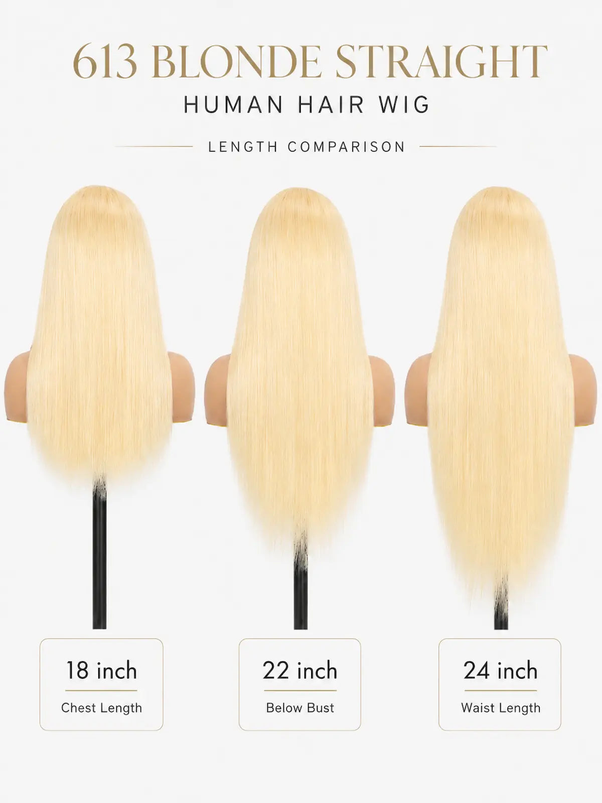 613 Blonde Long Human Hair Wig | 13x4 HD Lace