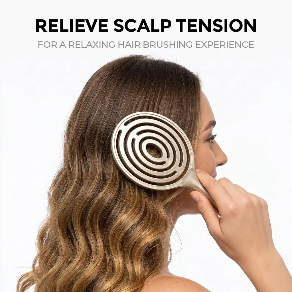 TYMO RootLift detangling brush – in-use styling result