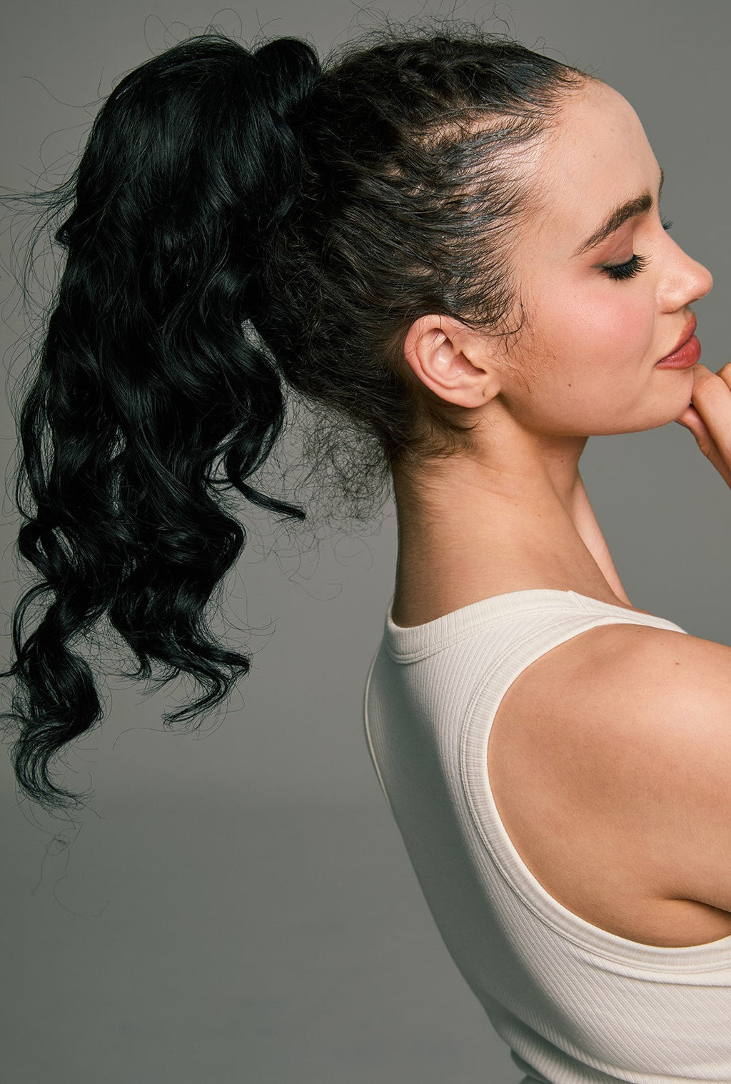 Hebbe | Black Ponytail Extension 26-Inch Long Wave