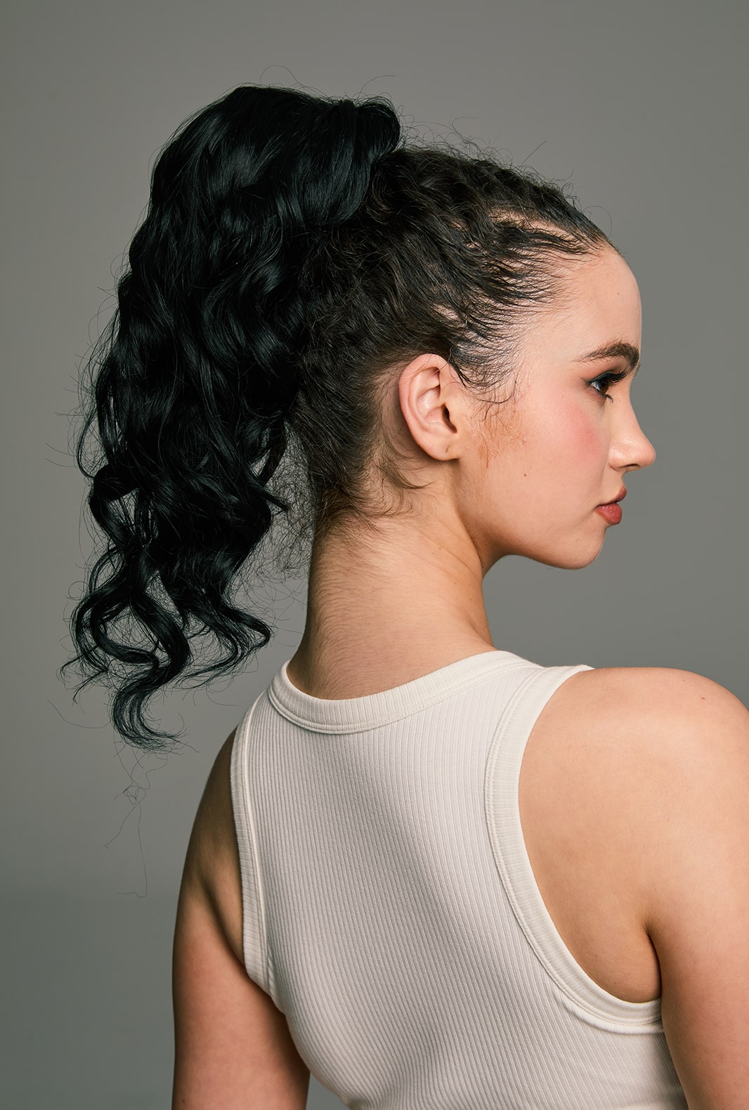 Hebbe | Black Ponytail Extension 26-Inch Long Wave
