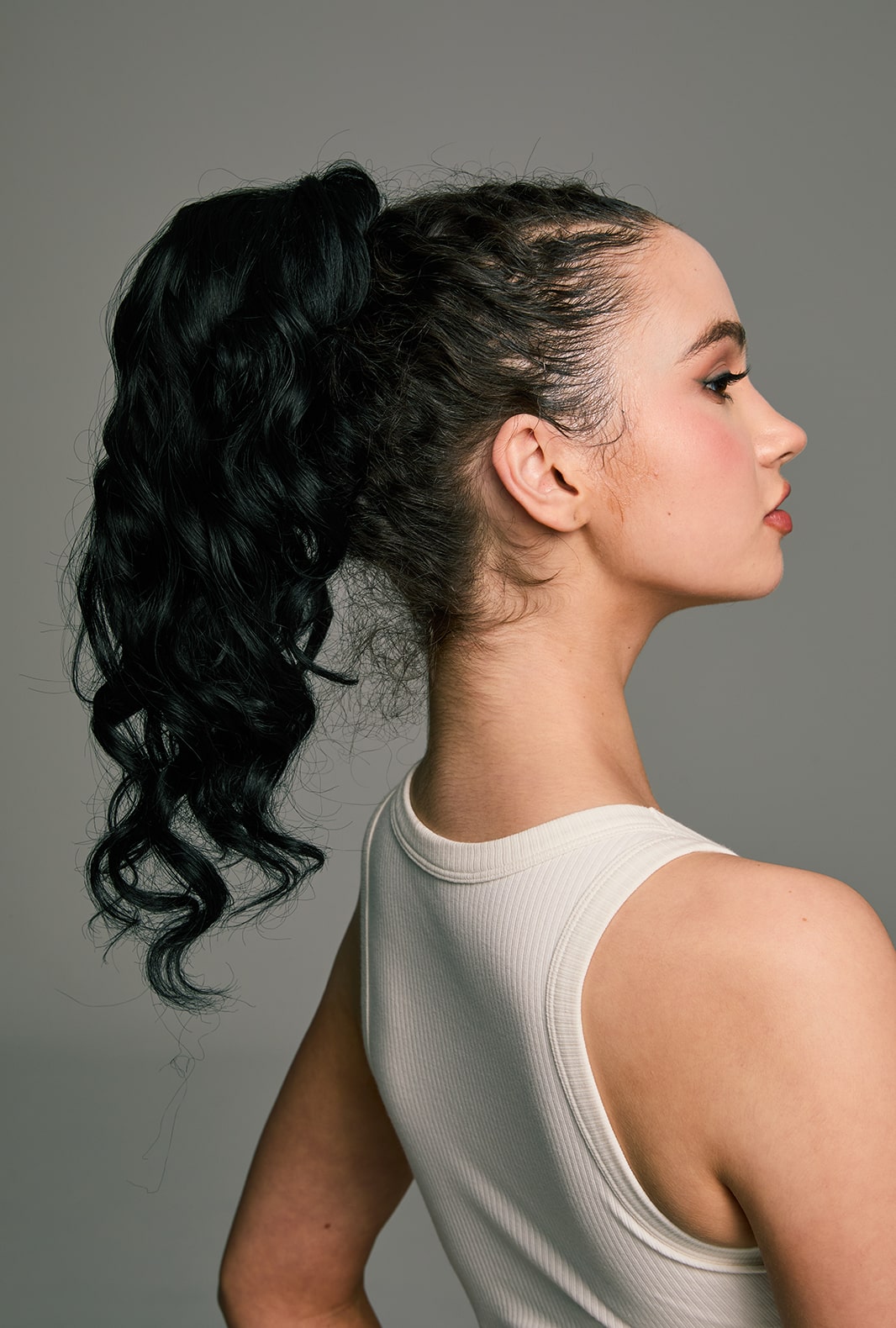 Hebbe | Black Ponytail Extension 26-Inch Long Wave