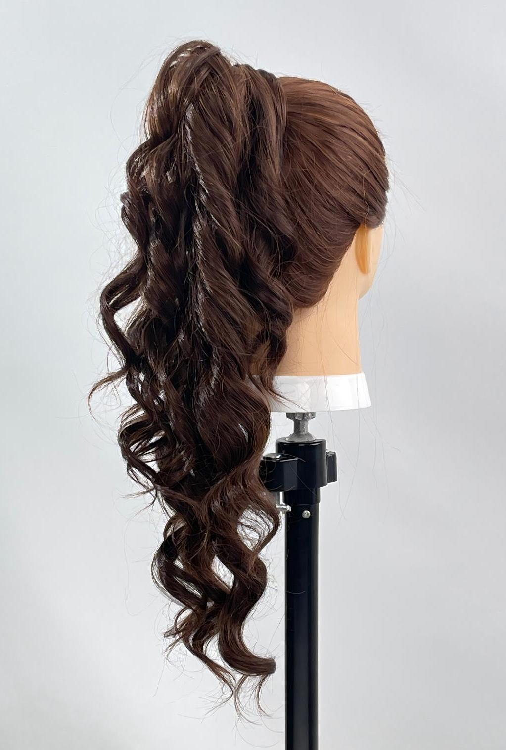 Jamie | Brown Ponytail Extension | Synthetic Natural Ponytail