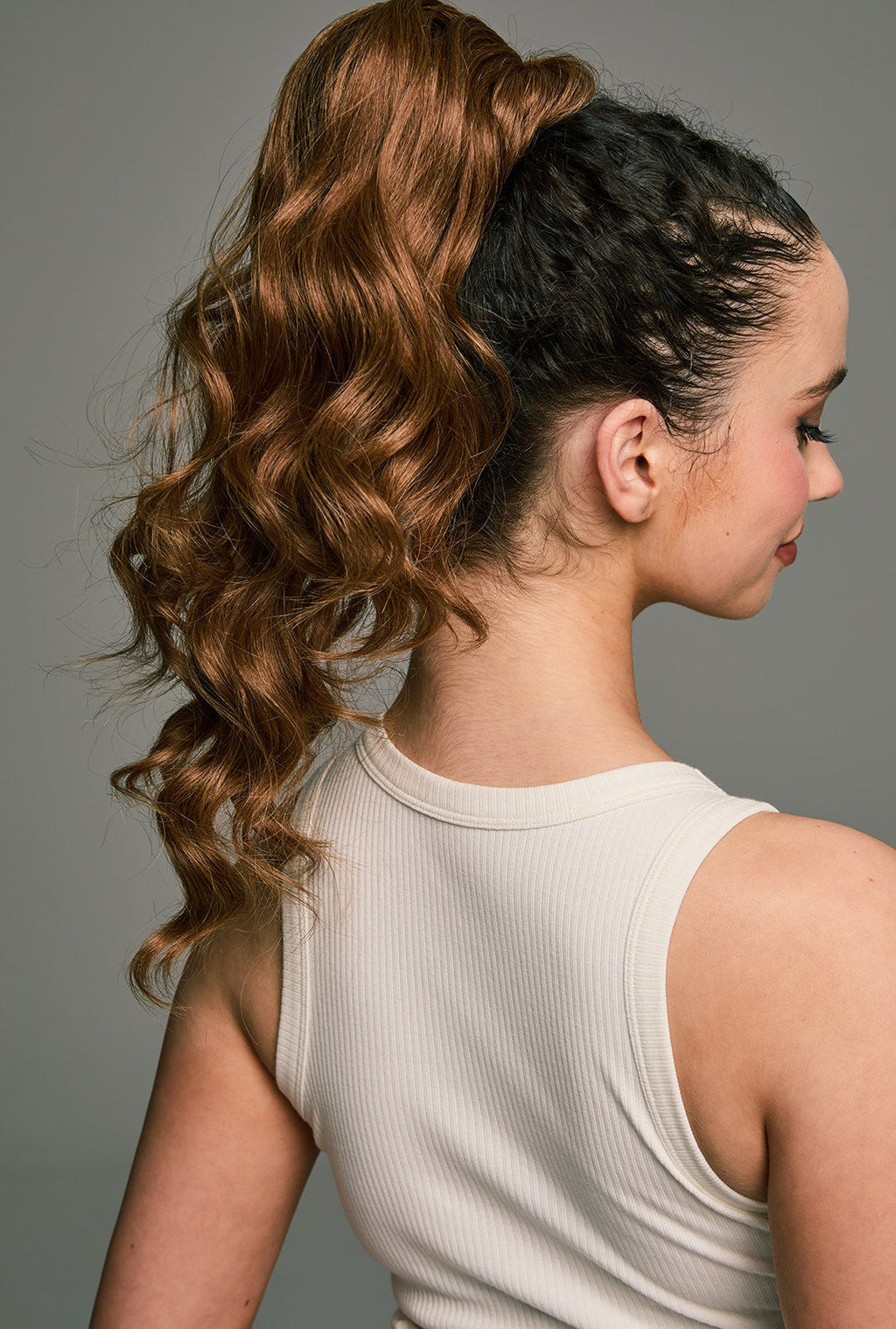 Jamie | Brown Ponytail Extension | Synthetic Natural Ponytail