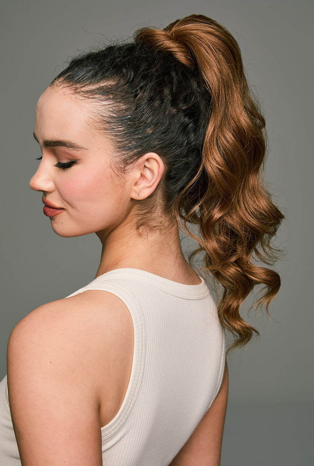 Jamie | Brown Ponytail Extension | Synthetic Natural Ponytail