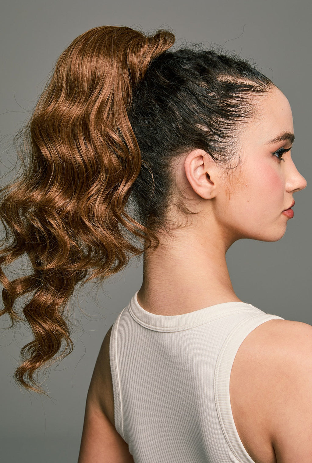 Jamie | Brown Ponytail Extension | Synthetic Natural Ponytail