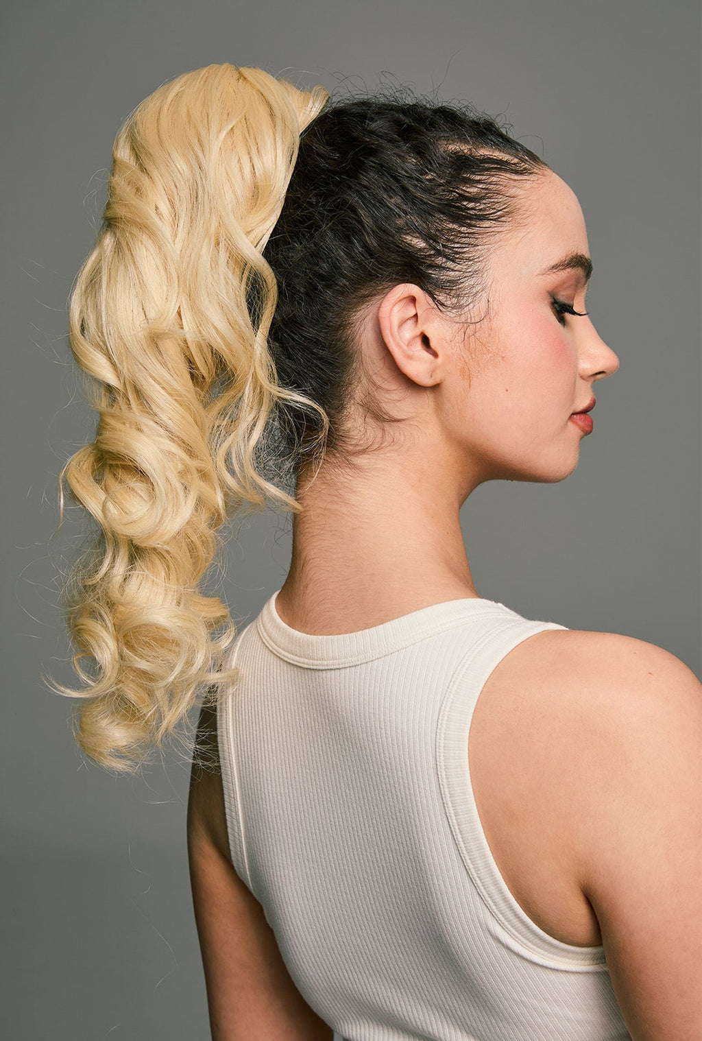 Melody | Light Blonde Ponytail Extension | Flexible Wrap Around | Heat Resistant