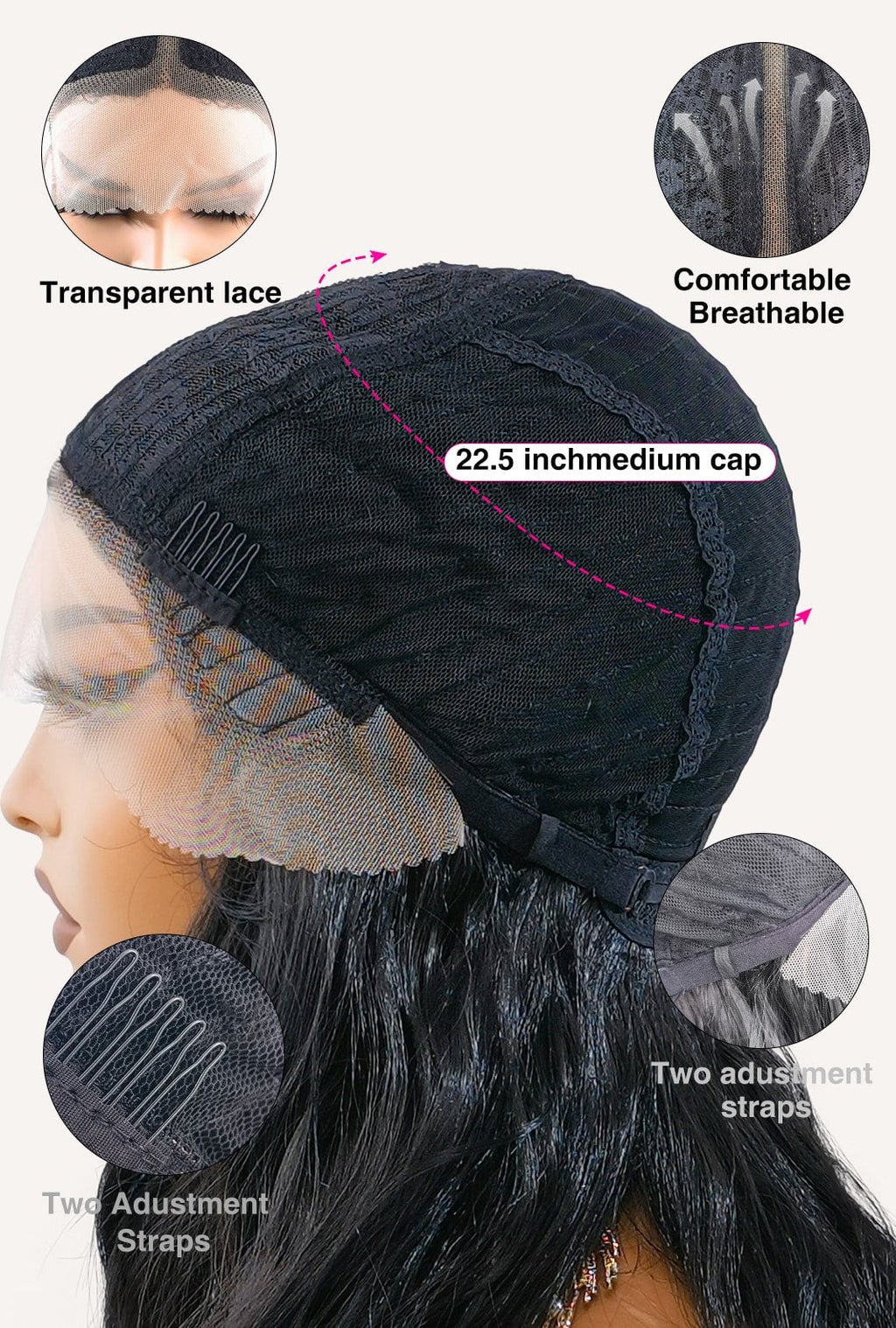 Maya | 18 Inch Natural Black Curly Wig | Lace Front Synthetic Wig