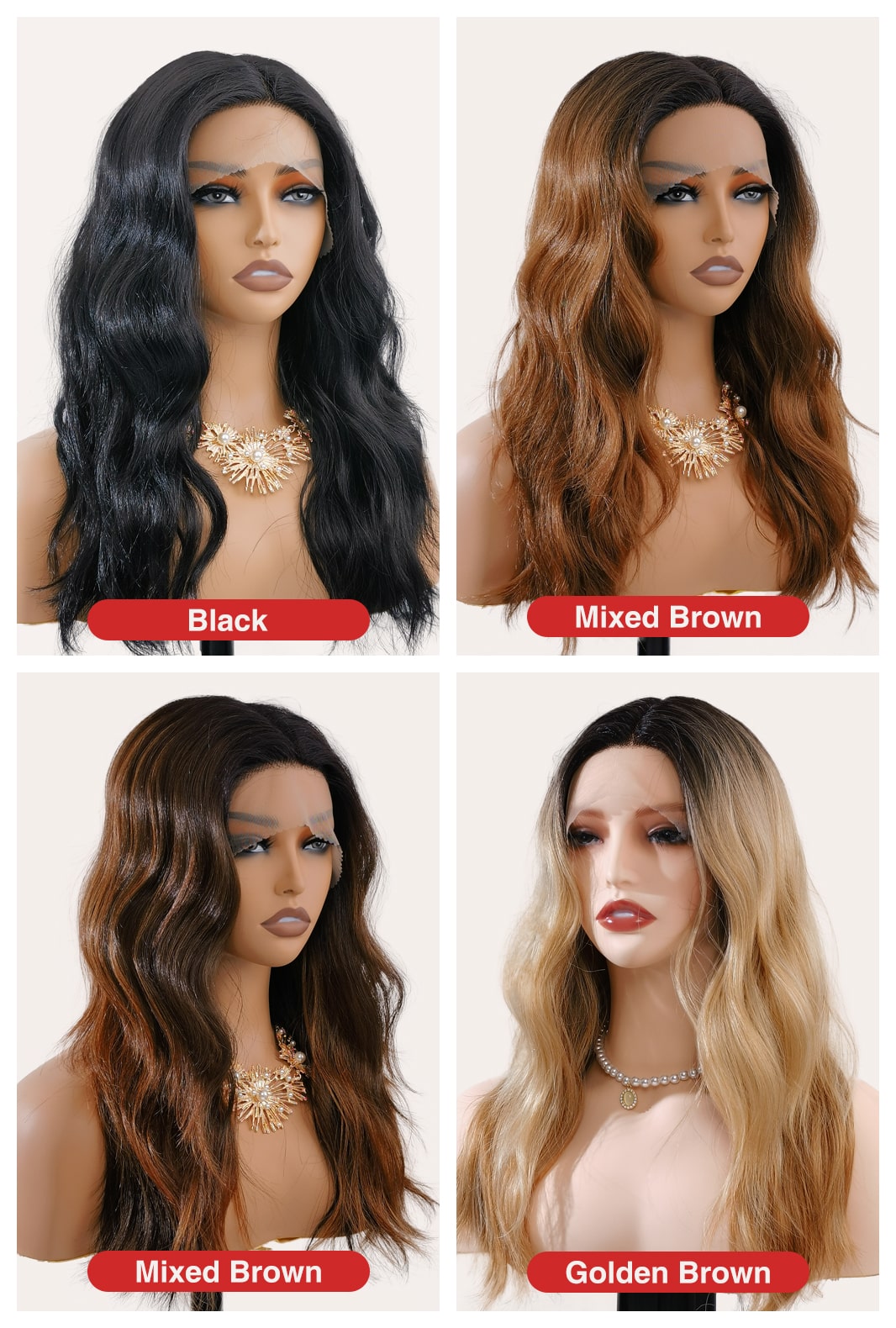 Maya | 18 Inch Natural Black Curly Wig | Lace Front Synthetic Wig
