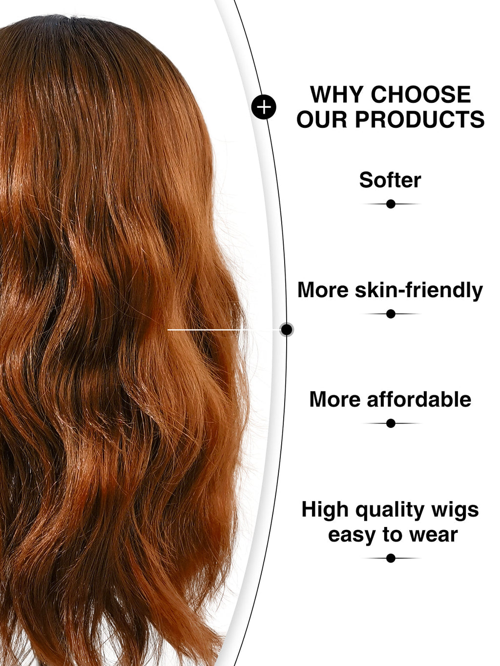 Harper | 18 Inch TT2/30 Mixed Brown Curly Wig | Dark Brown Rooted Synthetic Lace Front Wig