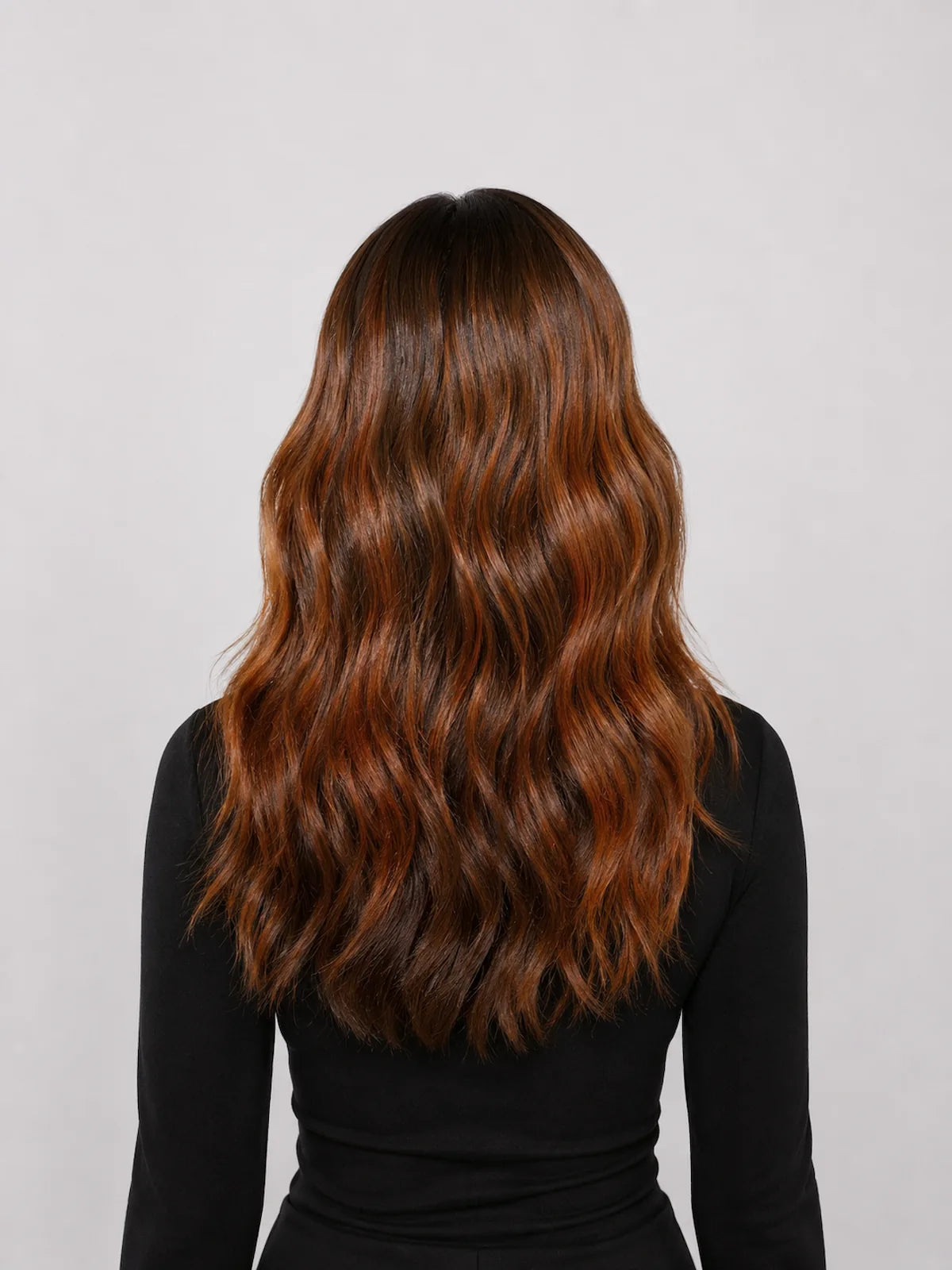 Grace | 18 Inch Balayage Dark Brown-Brown Curly Wig | Synthetic Lace Front Wig