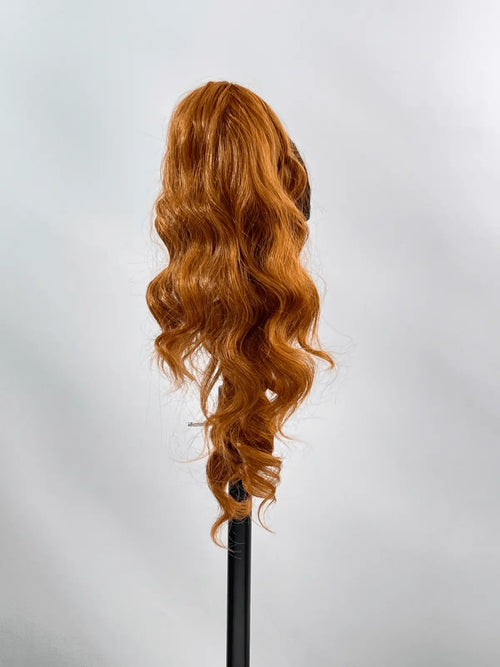 Bonnie | Copper Red Ponytail Extension with Wrap-Around Wire