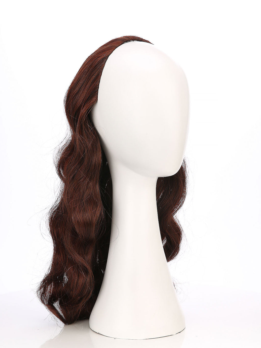 Noelle in Chestnut Flame | 23 Inch Wavy Synthetic Hair Extension | Clip-In Hair Weft