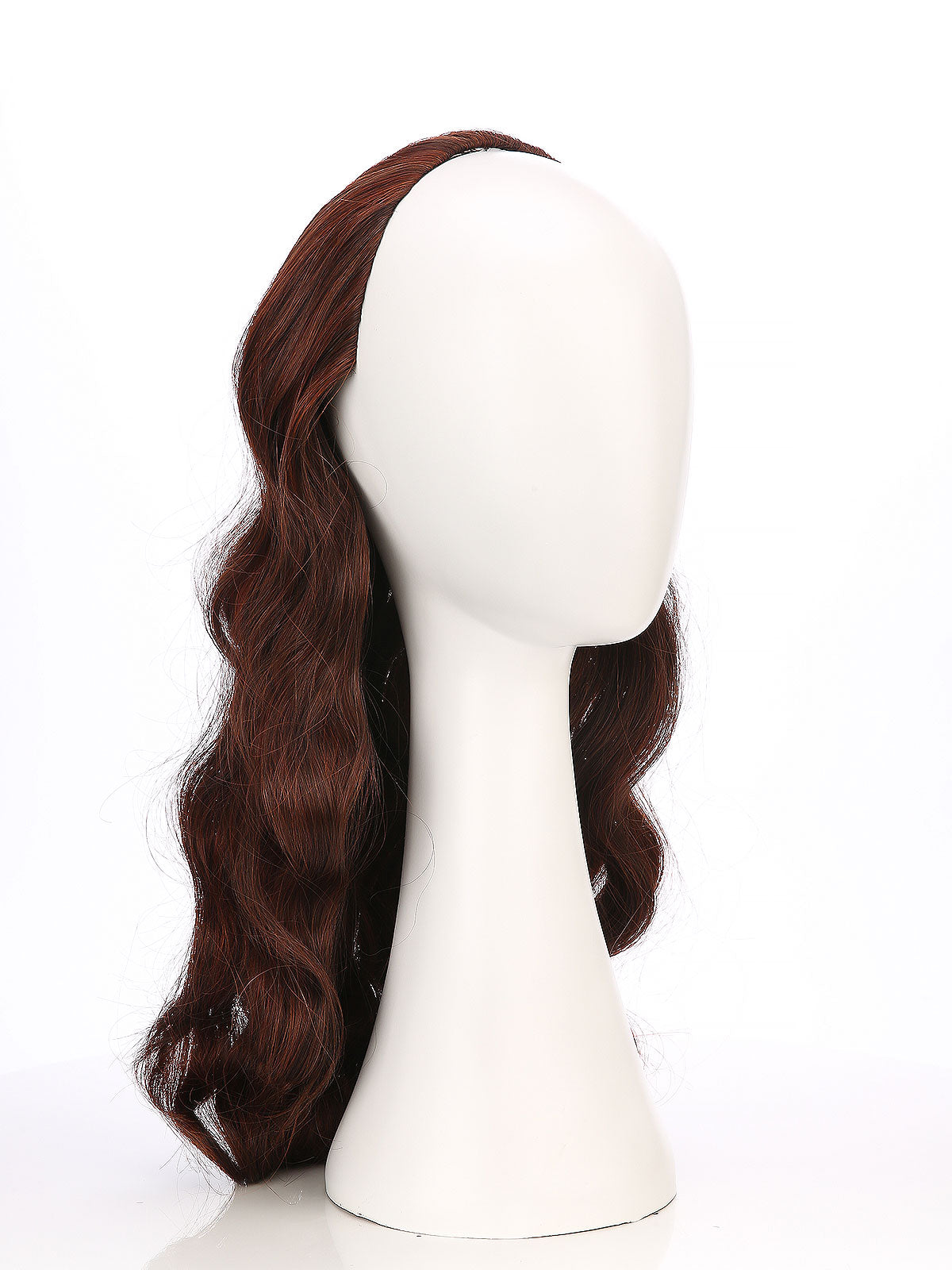 Noelle in Chestnut Flame | 23 Inch Wavy Synthetic Hair Extension | Clip-In Hair Weft