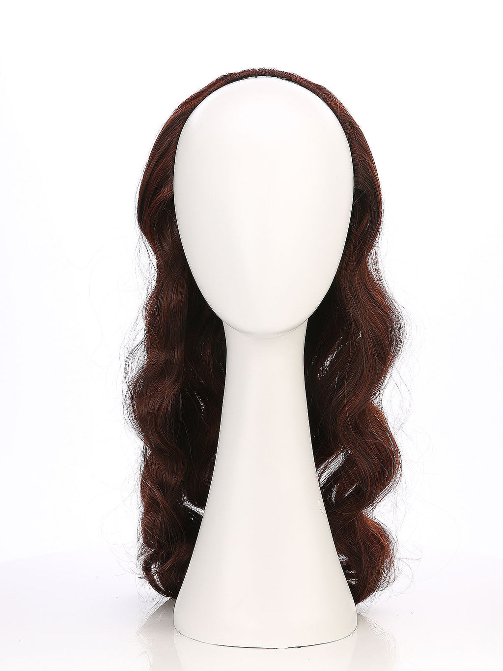 Noelle in Chestnut Flame | 23 Inch Wavy Synthetic Hair Extension | Clip-In Hair Weft