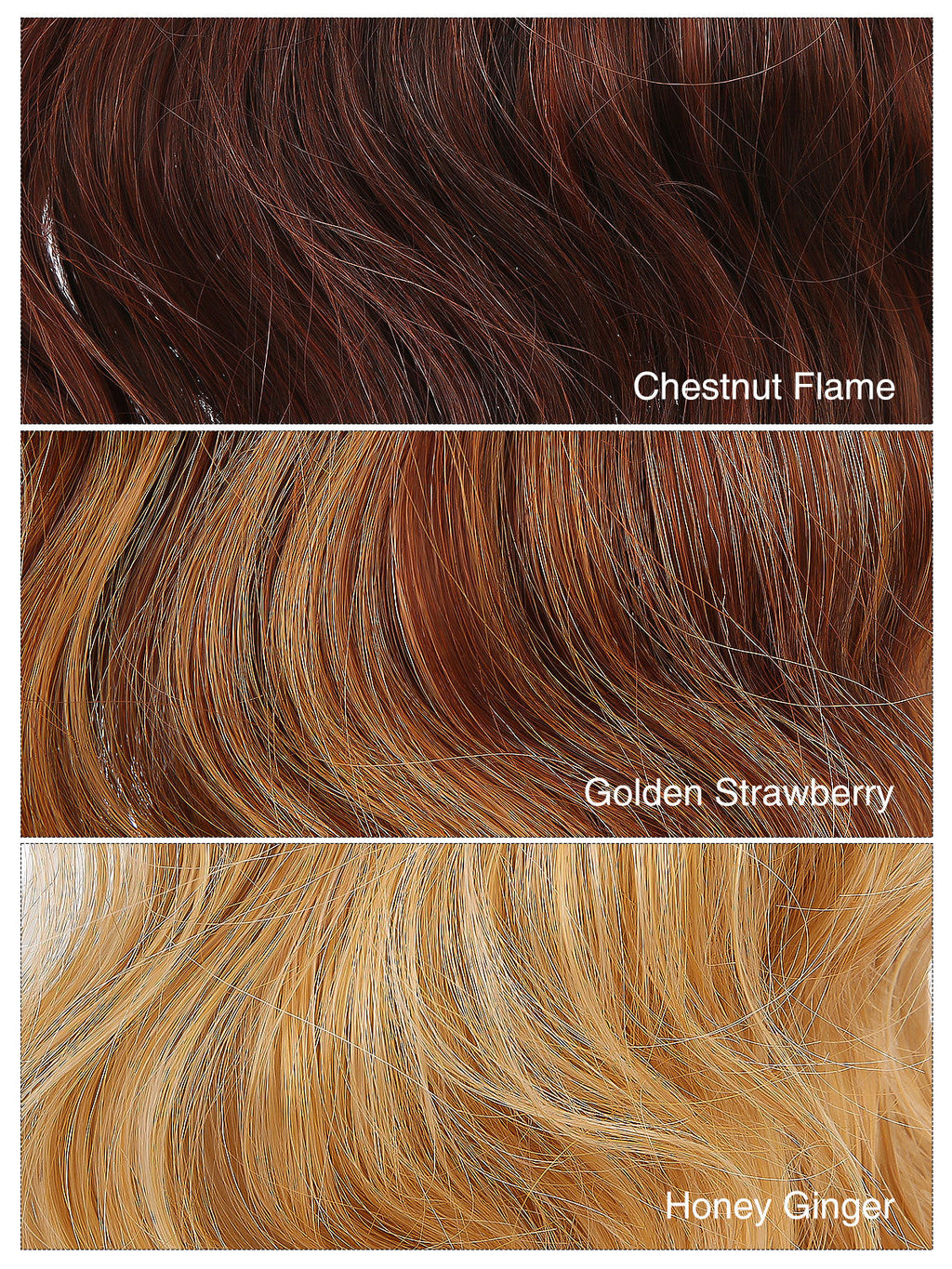 Noelle in Chestnut Flame | 23 Inch Wavy Synthetic Hair Extension | Clip-In Hair Weft