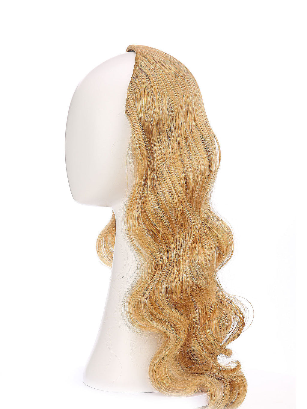 Noelle in Honey Ginger | 23 Inch Wavy Synthetic Hair Extension | Clip-In Hair Weft