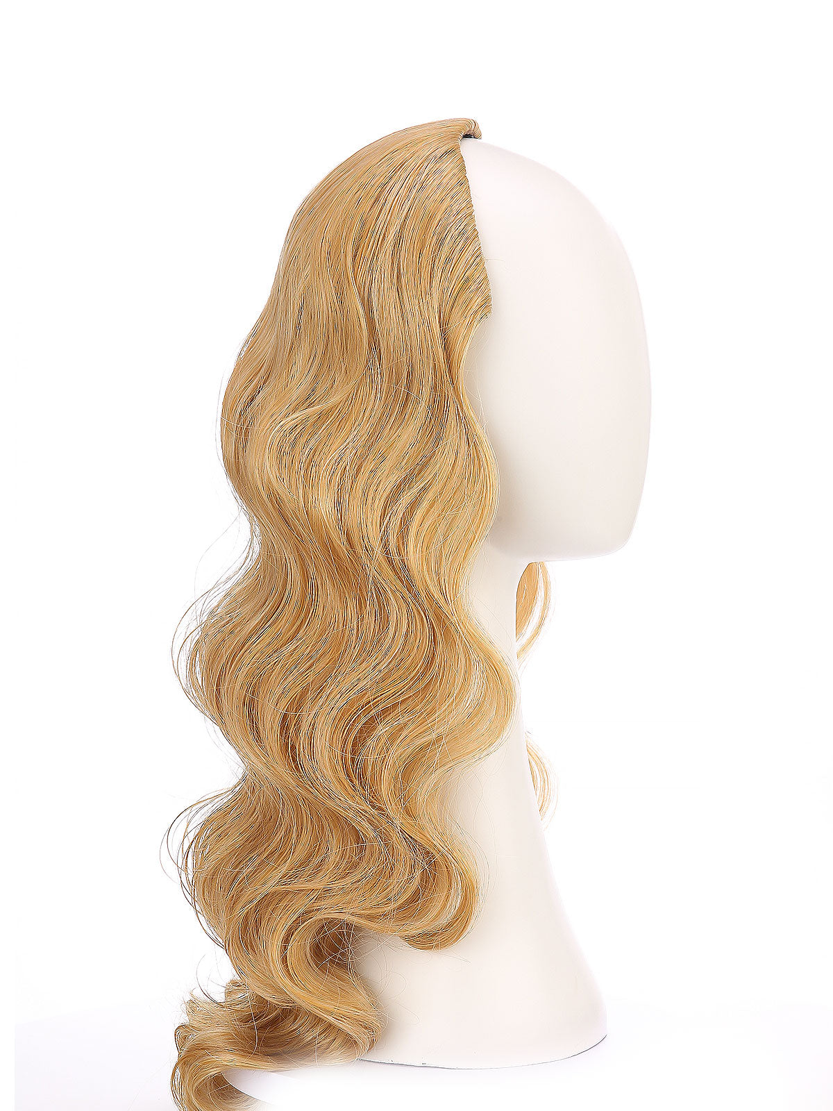 Noelle in Honey Ginger | 23 Inch Wavy Synthetic Hair Extension | Clip-In Hair Weft