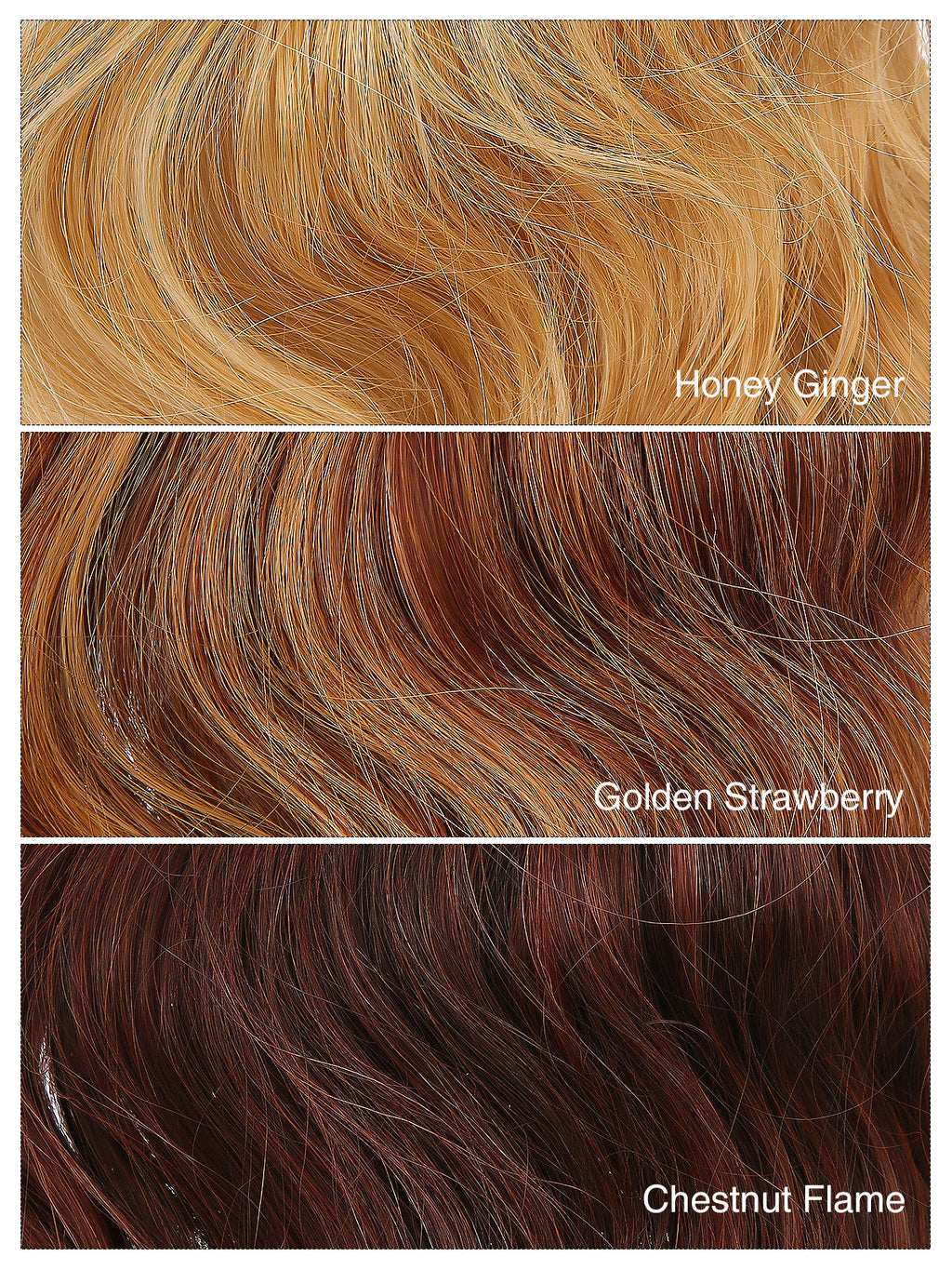 Noelle in Honey Ginger | 23 Inch Wavy Synthetic Hair Extension | Clip-In Hair Weft