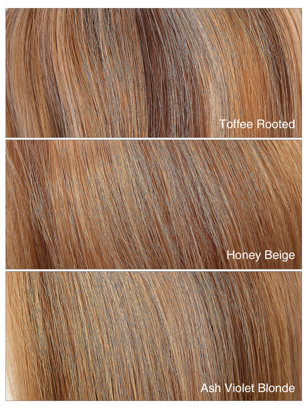10 Inch Remy Human Hair Topper | Toffee Rooted | Mono Base Warm Blonde Hairpiece