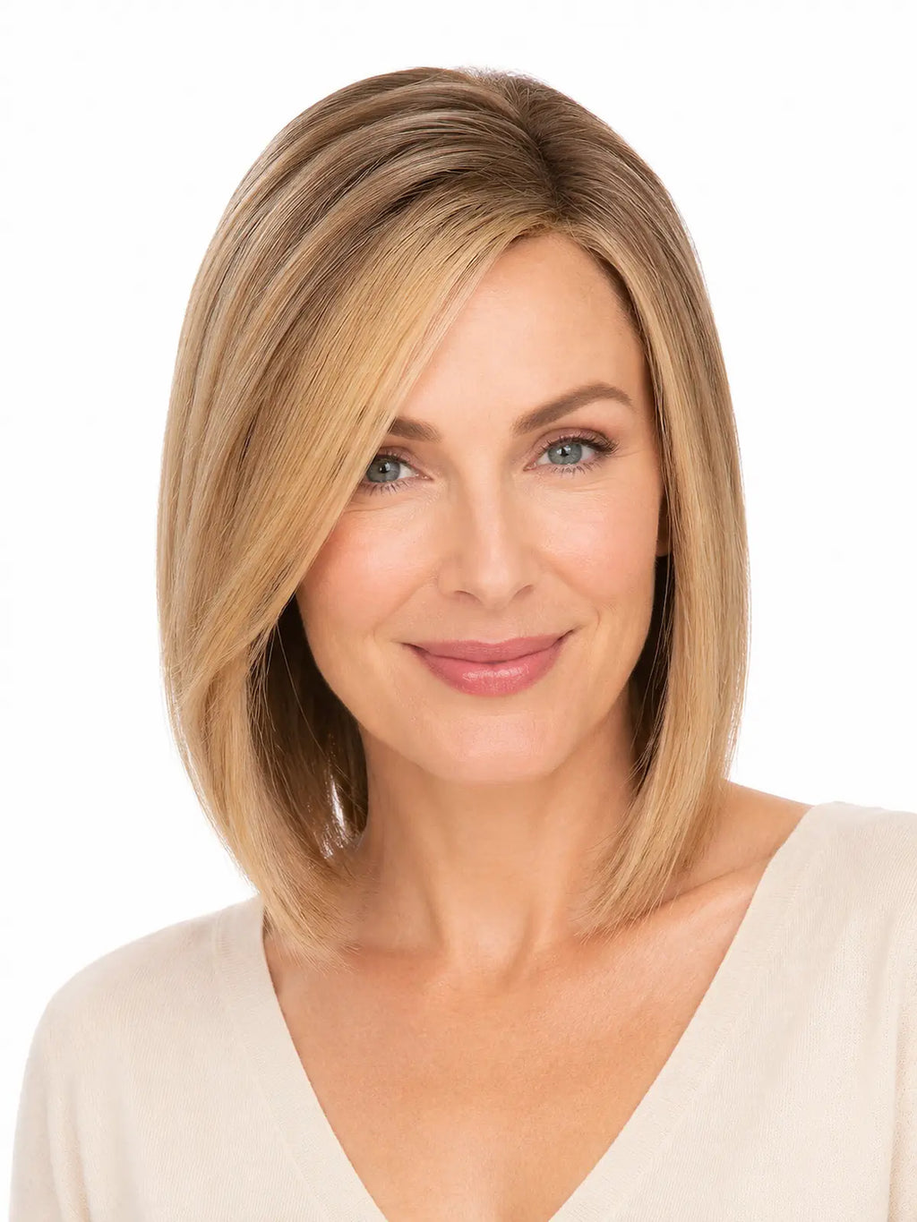 10 Inch Remy Human Hair Topper | Honey Beige | Mono Base Blonde Hairpiece