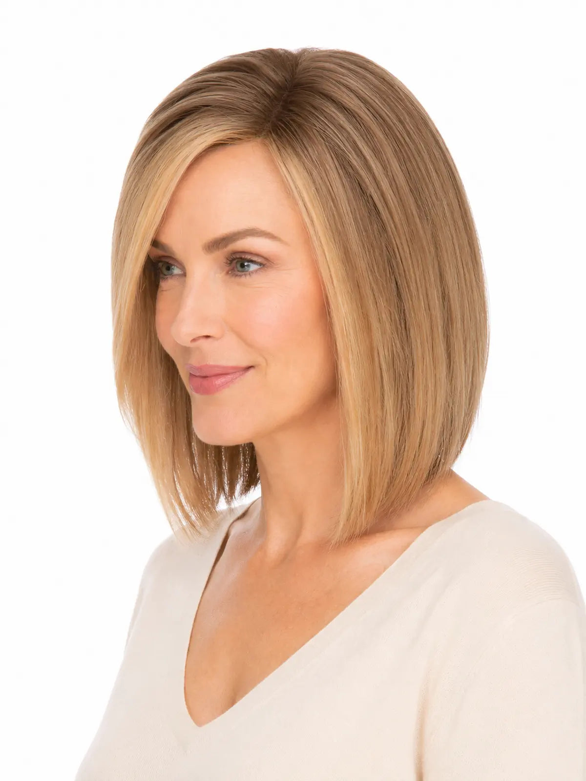 10 Inch Remy Human Hair Topper | Honey Beige | Mono Base Blonde Hairpiece
