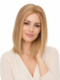 12 Inch Remy Human Hair Topper | Honey Beige | Mono Blonde Hairpiece