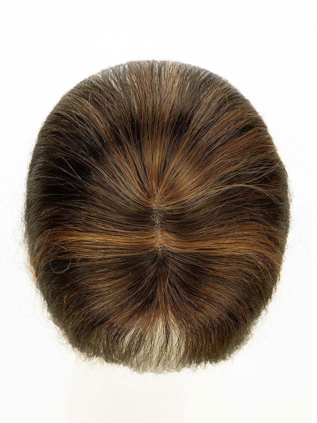 9 Inch Remy Human Hair Topper with HD Lace Closure | Honey Chestnut Blend