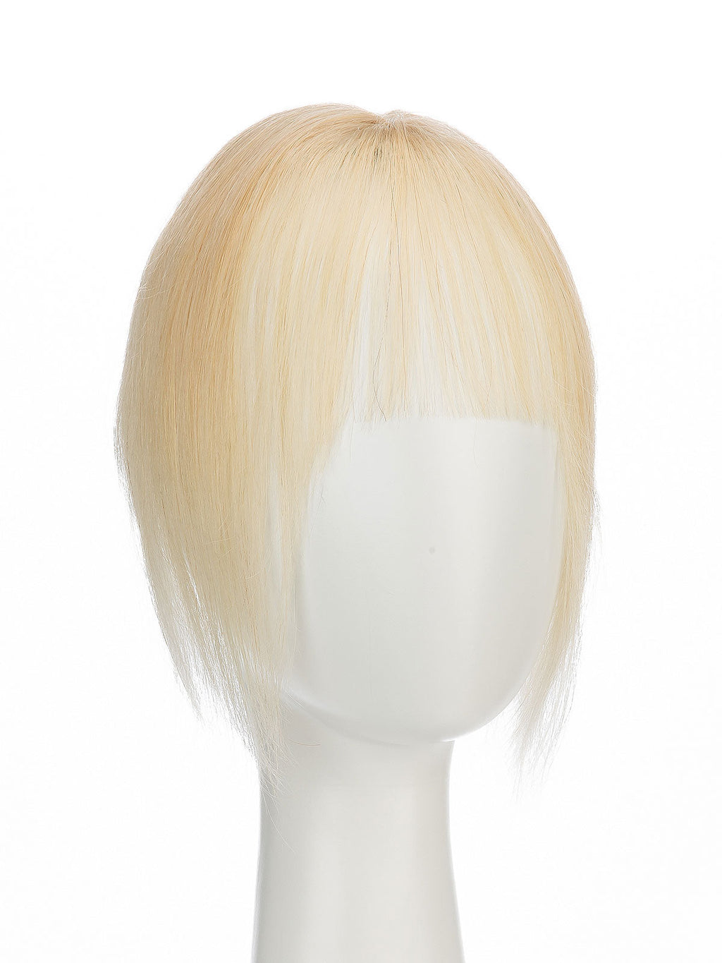 9 Inch Remy Human Hair Topper with HD Lace Closure | Platinum Blonde
