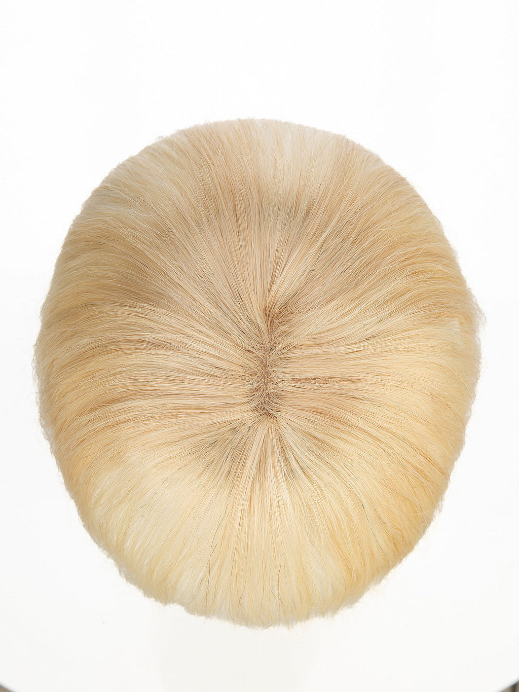 9 Inch Remy Human Hair Topper with HD Lace Closure | Platinum Blonde