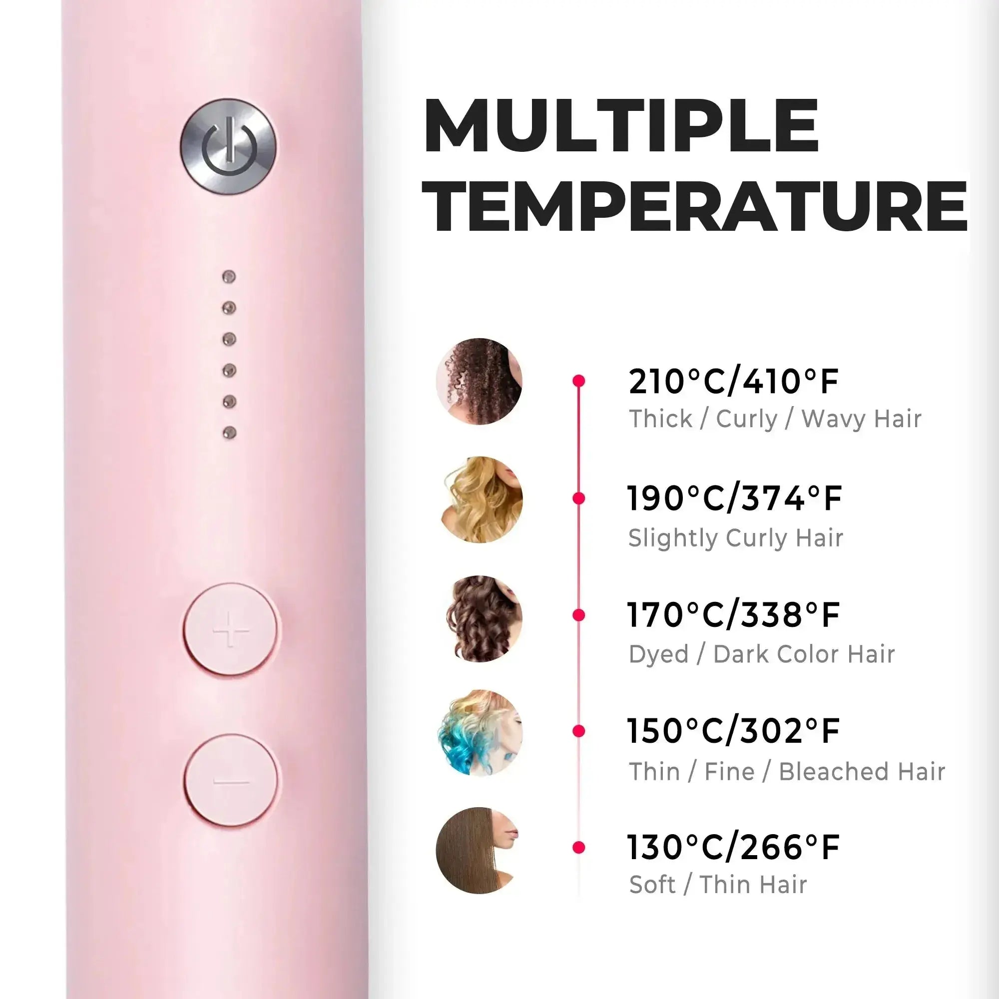TYMO RING PINK straightening brush – close-up detail