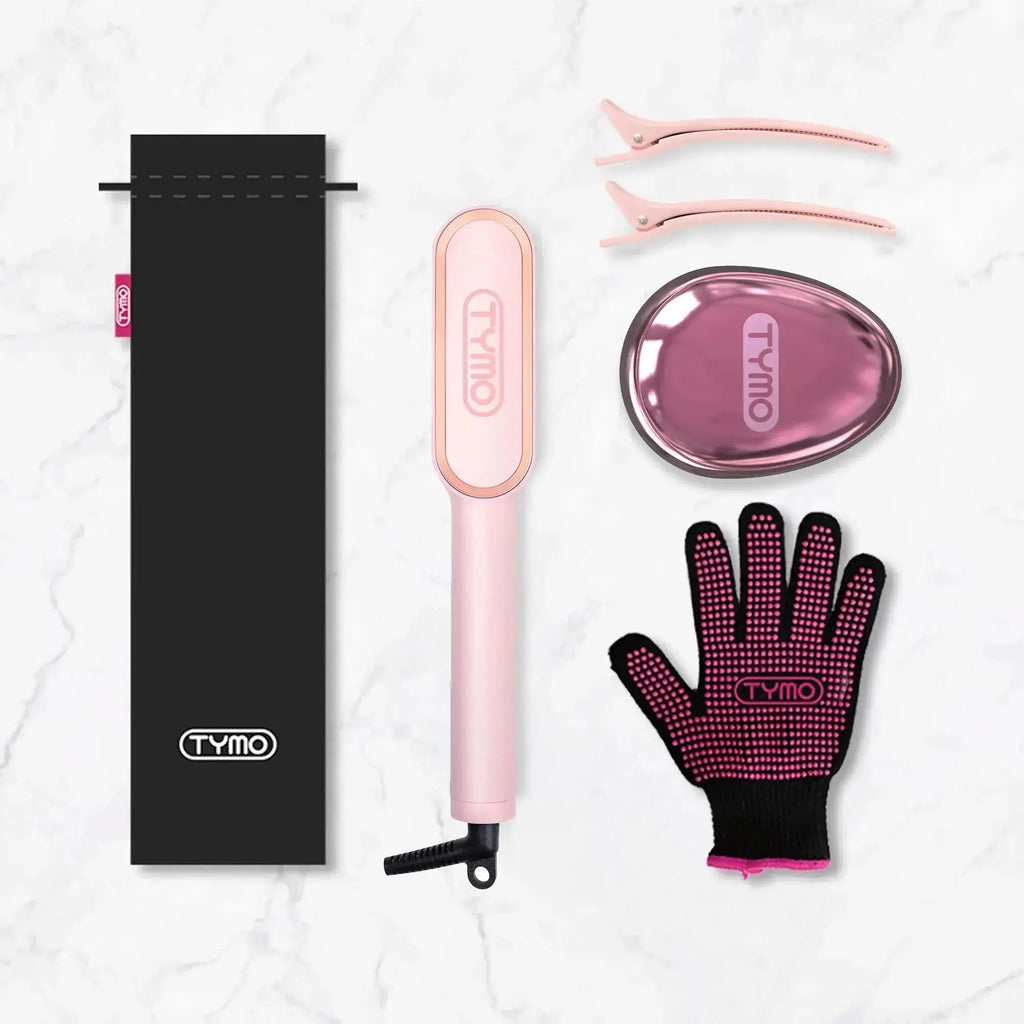 TYMO RING PINK straightening brush – barrel close-up