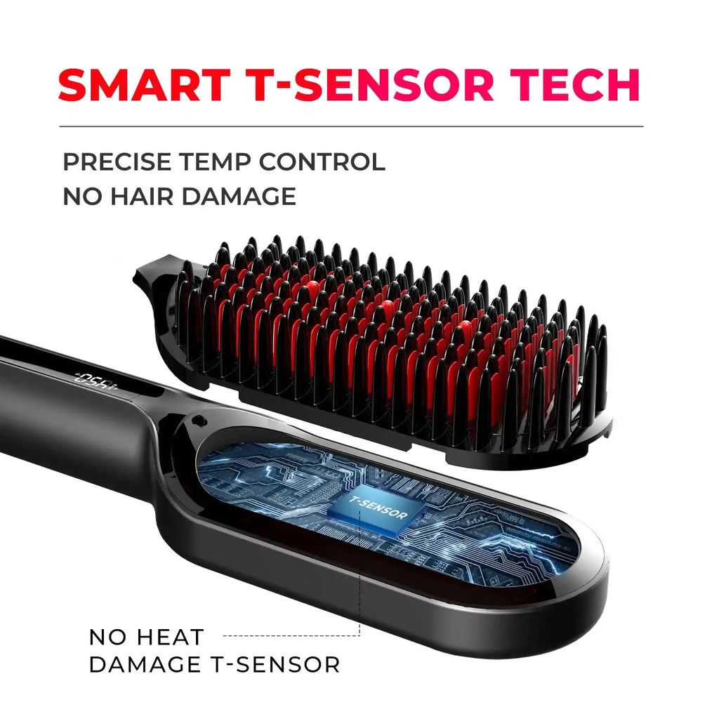 TYMO iONIC PLUS ionic straightening brush – close-up detail
