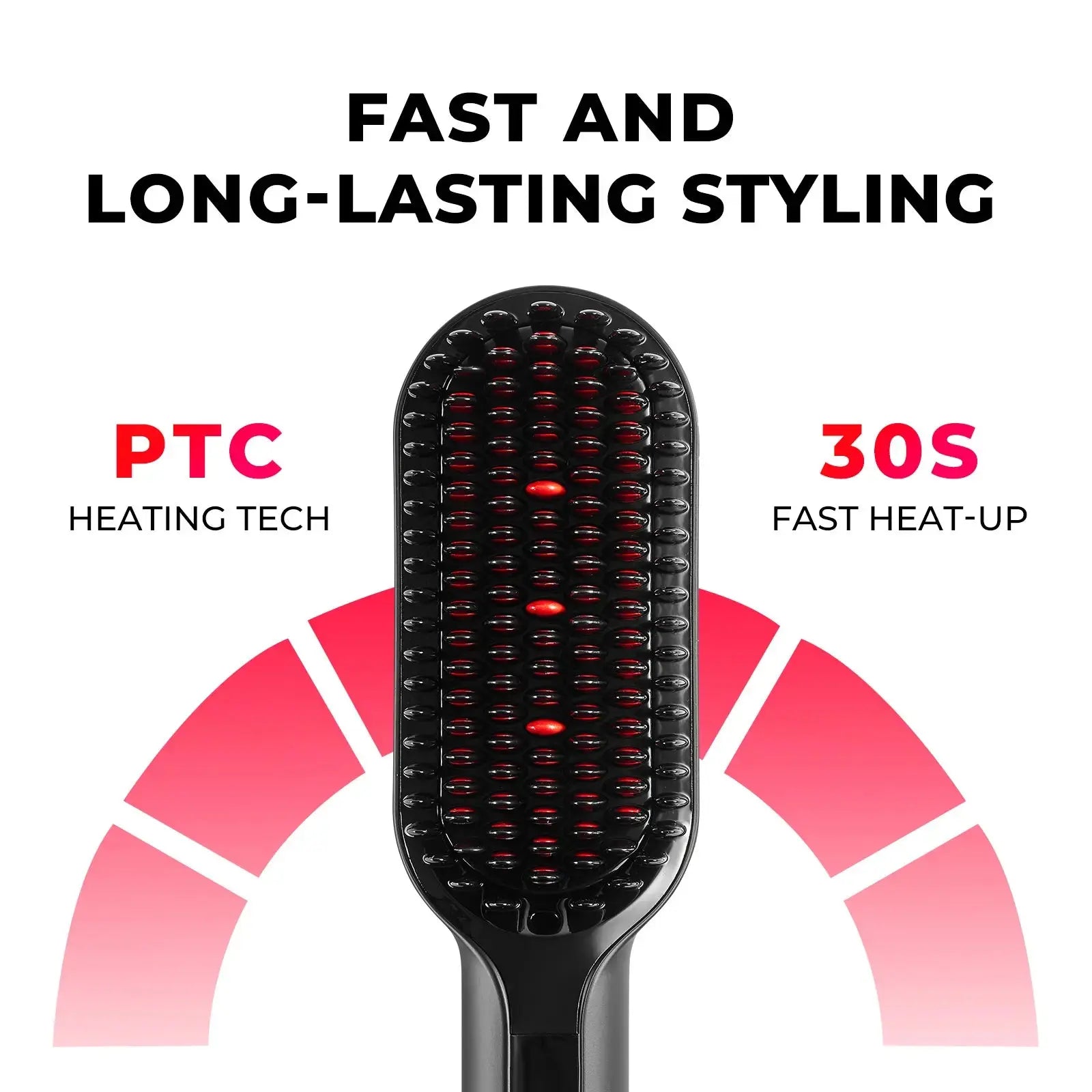 TYMO iONIC PLUS ionic straightening brush – barrel close-up