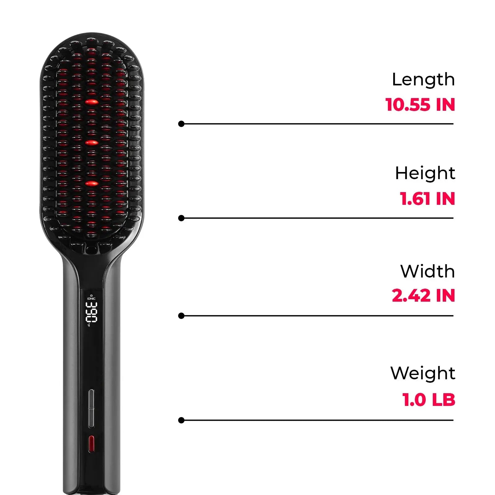 TYMO iONIC PLUS ionic straightening brush – packaging and accessories