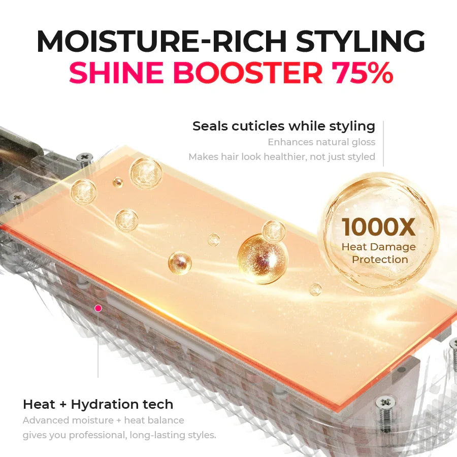 TYMO FLIPRO straightening brush – handle and grip design