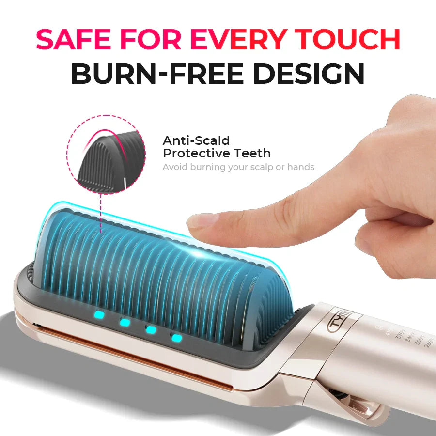 TYMO FLIPRO straightening brush – front view