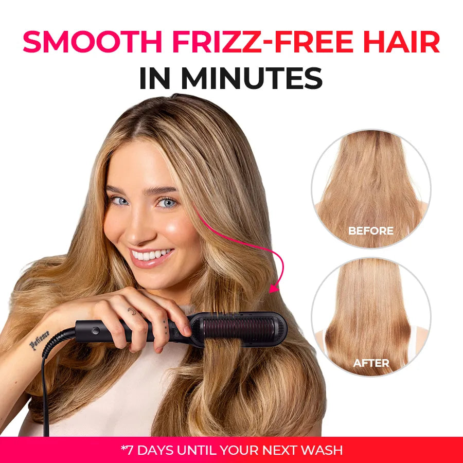 TYMO FLIPRO straightening brush – front view