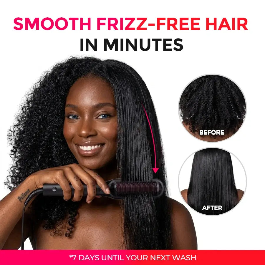 TYMO FLIPRO straightening brush – packaging and accessories