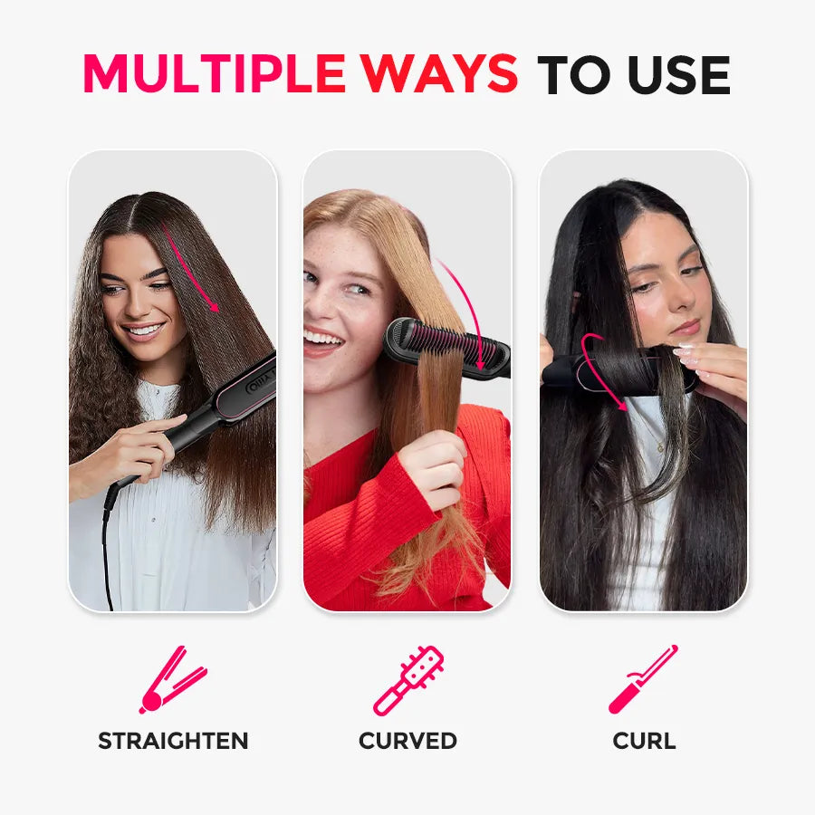 TYMO FLIPRO straightening brush – barrel close-up