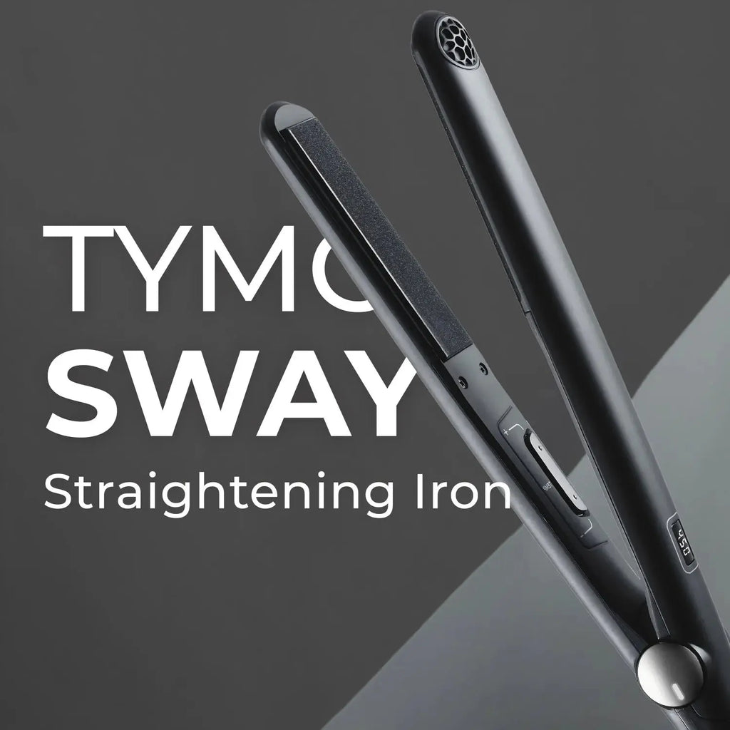 TYMO SWAY NOIR nano titanium flat iron – barrel close-up