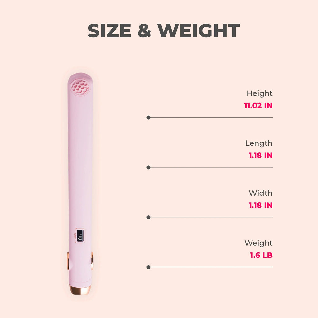 TYMO SWAY nano titanium flat iron – barrel close-up