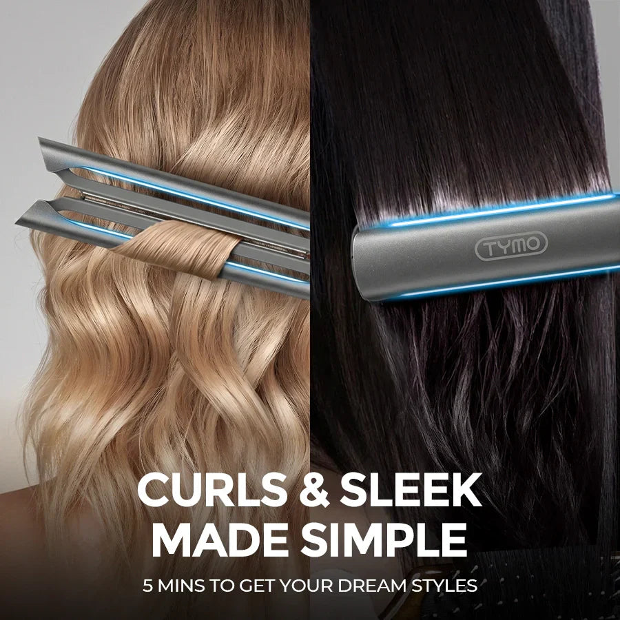 TYMO FLAIGHT HOLO PREMIUM hair straightener – side angle view
