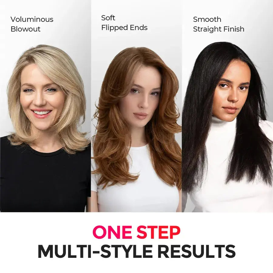 TYMO AIRBEAM 3.0 champagne hot air styling brush – front view
