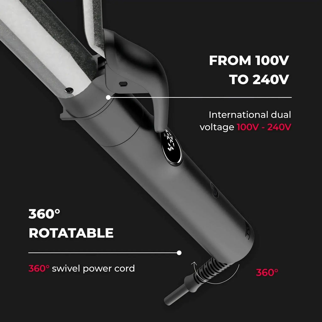 TYMO CUES interchangeable curling iron set – handle and grip design